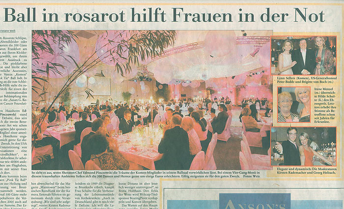 Pink Tie Ball, Frankfurt, 2005, '09, '10