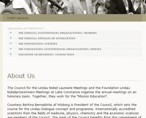 Nobel Laureate Meetings Lindau, Insel Mainau